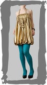 Image of Gold Empire Puffball Dress