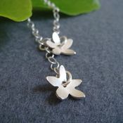 Image of flower drop necklace