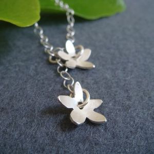 Image of flower drop necklace