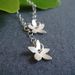 Image of flower drop necklace