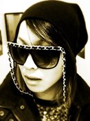 Image of LSD Fashion LAB's vintage inspired CHANEL LEATHER & CHAIN SUNGLASSES 
