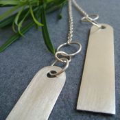 Image of modern tag necklace