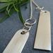 Image of modern tag necklace
