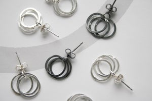 Image of 3 loop earrings
