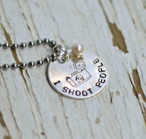 Image of *Exclusive* I shoot People necklace