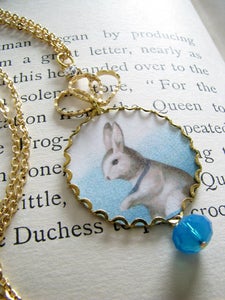 Image of white rabbit and duchess necklace
