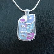 Image of PMC Necklace - Acrylic Swirl PMC Pendant
