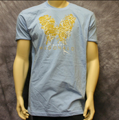 Image of Blue Butterfly T-Shirt- 1013