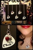 Image of Guitar Pick Charm Necklace