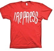 Image of Irepress-white on red