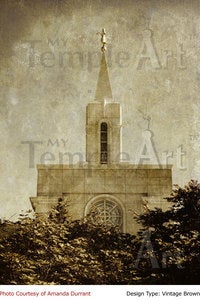 Image of Bountiful Utah LDS Mormon Temple Art 002 - Personalized Temple Art