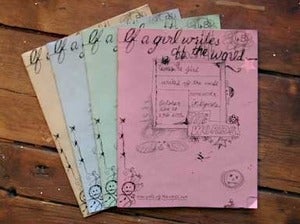 Image of Inkymole 'If A Girl Writes Off The World' Exhibition Book