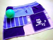 Image of Owl Patched up Upcycled Skirt with one large Pocket