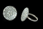 Image of silver spotty ring
