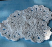 Image of Pure White Crochet Coasters Set
