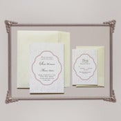 Image of "Peony" wedding invitations from Sweet Graphics - ecru