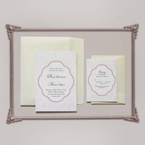 Image of "Peony" wedding invitations from Sweet Graphics - ecru