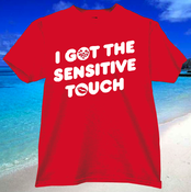 Image of Limited Edition Red "Sensitive Touch" T-Shirt