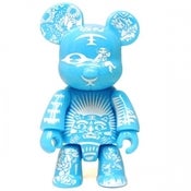 Image of 2.5" Qee Paper Cut Bear - Blue 