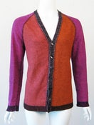 Image of Reversible Color Block Cardigan 