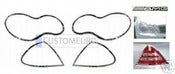 Image of C CLASS W203 01-07: CHROME LAMP BEZELS COMPLETE SET