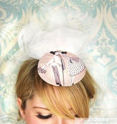 Image of Happy Couple Bridal Fascinator with Veil