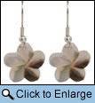 Image of Mother-of-pearl Tahitian Plumeria Earrings