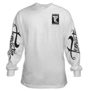 Image of TC Long Sleeve Logo - White