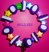 Image of Original Dollies Purple Stars Bracelet