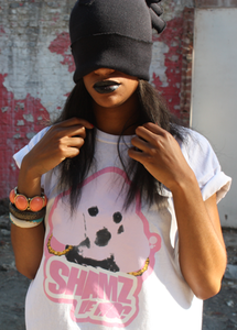Image of White tee - Shamz Le Roc Logo