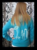 Image of Skyline Zip Hoodie Blue (Unisex)
