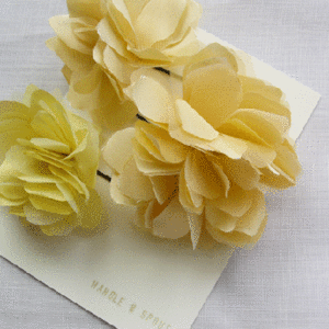 Image of Yellow Hair Pin Set