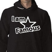 Image of I Am Famous Black & White)Hoodie