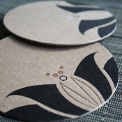 Image of gold lotus coaster | 8pk