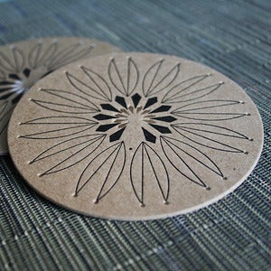 Image of Coaster III : Gold Rangoli | 8pk