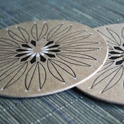Image of white rangoli coaster III | 8pk
