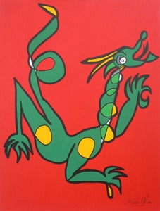 Image of Dragon Painting by Jason Oliva (SOLD) 2009