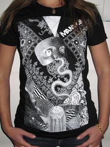 Image of Womens 'Serpentine' American Apparel T-Shirt