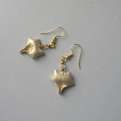 Image of crystal and ivy bridal earrings