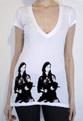 Image of DOUBLE PATTY WOMEN'S LONG V
