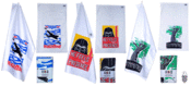 Image of WWII/Cult Cinema themed Teatowels