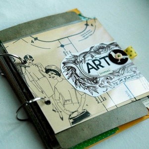 Image of Vintage Random Memories Art Journal