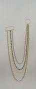 Image of TS306, Mixed Chain Geometric necklace