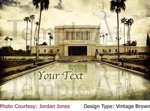Image of Mesa Arizona LDS Mormon Temple Art 001 - Personalized LDS Temple Art
