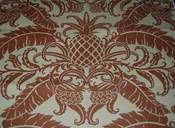 Image of FF Tommy Bahama Harbor Court Sunbrella Outdoor Fabric Pinapple Damask S344