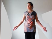 Image of printed tunic/mini dress 