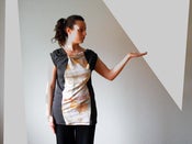 Image of tunic/mini-dress with front print