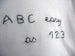 Image of t-shirt "A B C easy as 1 2 3"