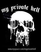 Image of My Private Hell Skull Sticker