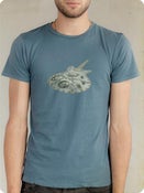 Image of Organic Men's Short Sleeve Tee-Machine in Ocean